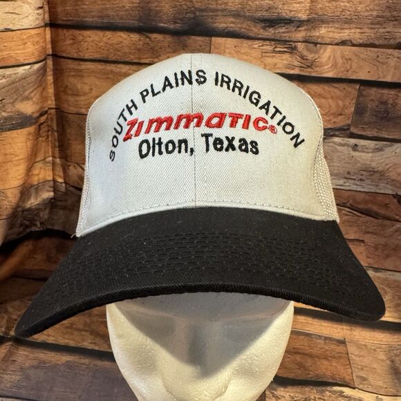 Zimmatic Hat Cap SnapBack Adjustable Gray Mesh South Plains Irrigation Olton TX - Picture 1 of 7